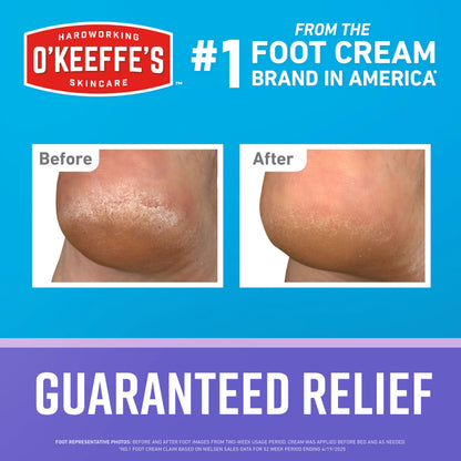 O'Keeffe's Healthy Feet Night Treatment Foot Cream for Dry Feet, 198 g O'Keeffe's