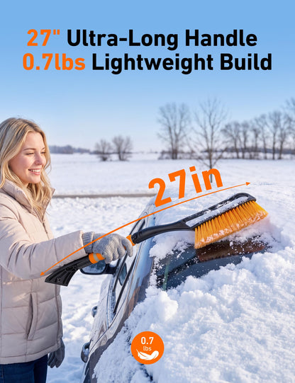 AstroAI 27" 2-in-1 Detachable Snow Brush & Ice Scrapers for Car Windshield 🍁 All In One Marketplace Canada