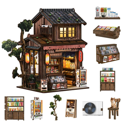 DIY Book Nook Kits for Adults Miniature House Kit with LED Lights for Teens 🍁 All In One Marketplace Canada