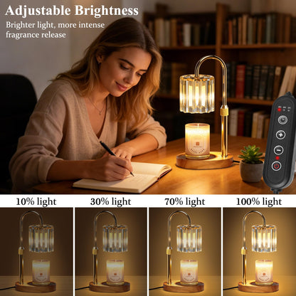 Lukasa Candle Warmer Lamp with Timer and Dimmer, Adjustable Height Candle Warmer for Candle, Birthday Gifts for Women Men, for Mom, Christmas Decor Home Room Decor 🍁 All In One Marketplace Canada