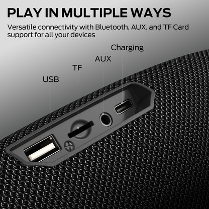 Monster S380 Bluetooth Speaker, Portable Speaker with 40W Stereo Sound, 20H Playtime, IPX6 Waterproof, Bluetooth 6.0, Support AUX/TF Card, TWS Pairing Wireless Speaker for Outdoor Travel Party - Available at All In One Marketplace Canada