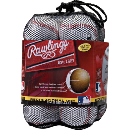 Rawlings OLB3 Recreational Use Baseballs, Pack of 12 Rawlings