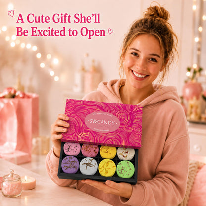 SWCANDY Shower Steamers Aromatherapy Teen Girl Gifts 8 Pcs Fruity Self Care 🍁 All In One Marketplace Canada