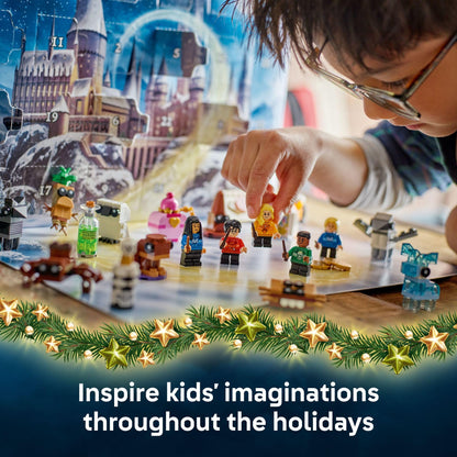 LEGO Harry Potter Advent Calendar 2025 Kids Toy - Holiday Countdown for Boys & Girls, 7+ - 24 Buildable Surprises, Including Harry, Draco & Luna Minifigures - Kids Gift Idea for Christmas - 76456 LEGO