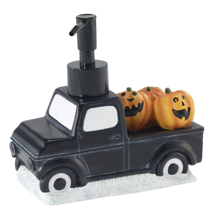 Distributeur de savon d'Halloween Avanti Linens, camion noir avec pompe