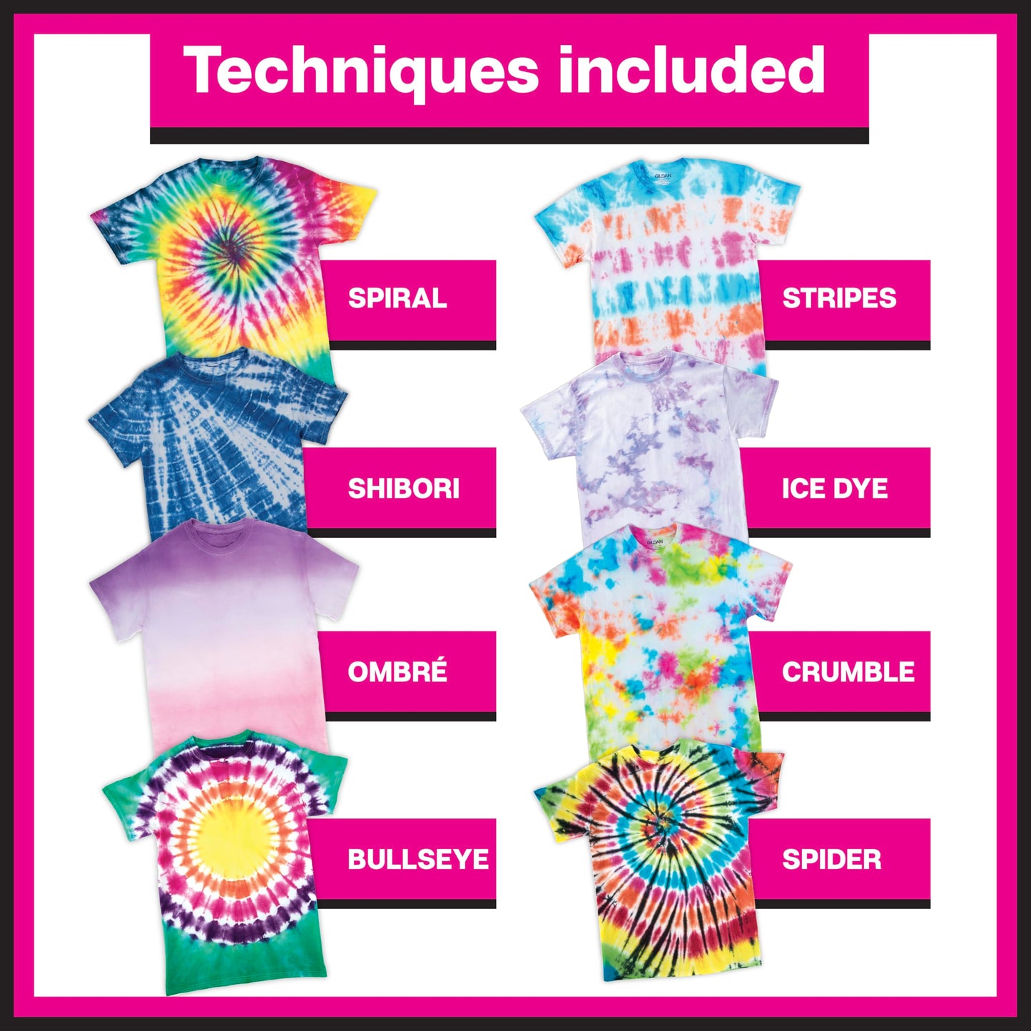 TULIP 34723 One-Step Tie Dye Party Kit - Available at All In One Marketplace Canada