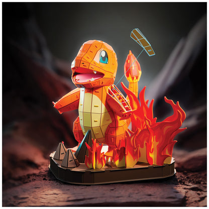 4D Build Pokémon Charmander 3D Puzzle Model Kit, Desk Décor, Shelf Display 🍁 All In One Marketplace Canada