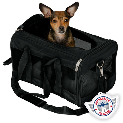 SHERPA Original Deluxe Airline Approved Pet Carrier, Medium, Black Sherpa