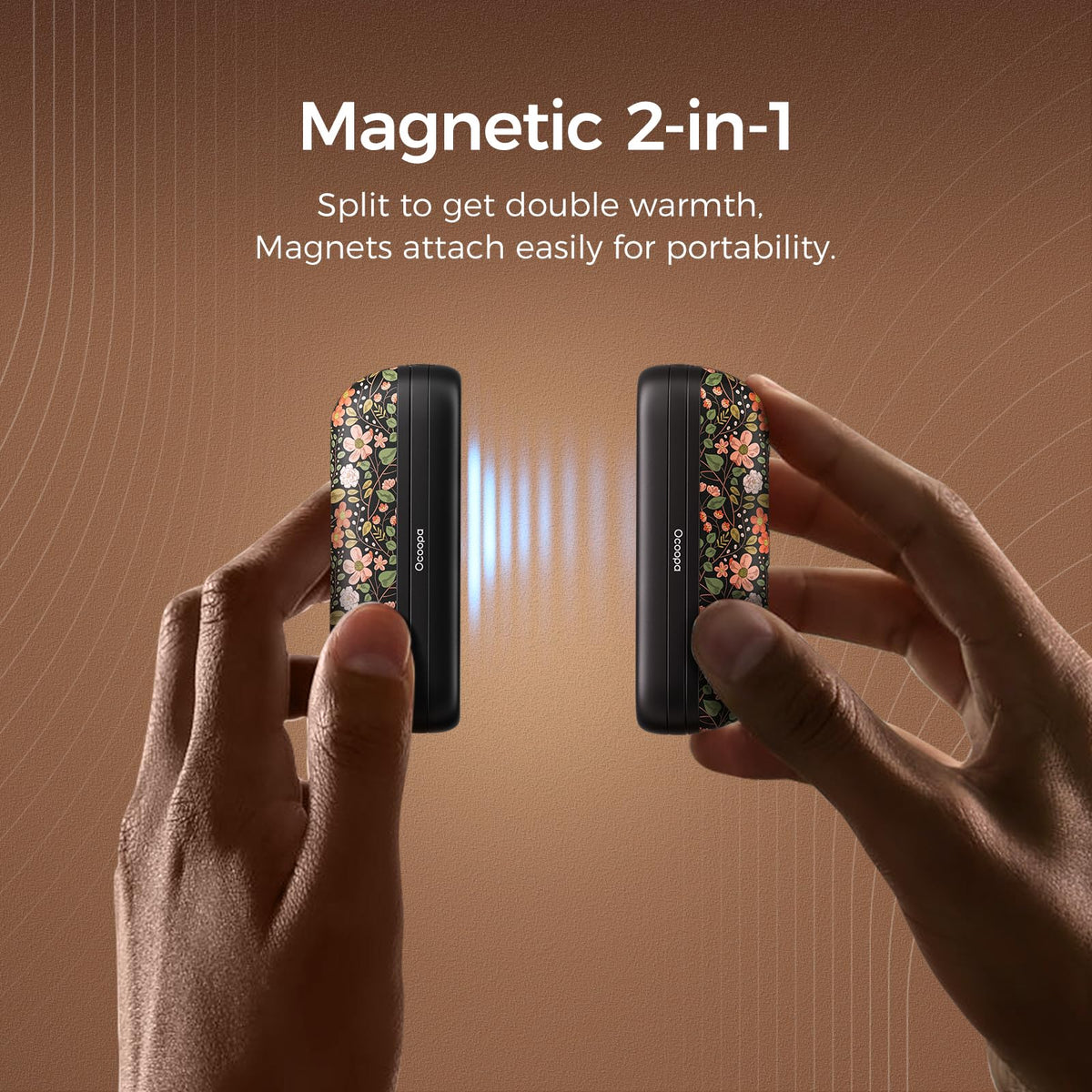 OCOOPA 2 in 1 Magnetic Rechargeable Hand Warmers, UT2s Mini Electric Handwarmers 2 Pack, Split USB-C, Reusable Portable Pocket Heater, Raynauds, Golf, Christmas, Tech Gifts for Women Men 🍁 All In One Marketplace Canada
