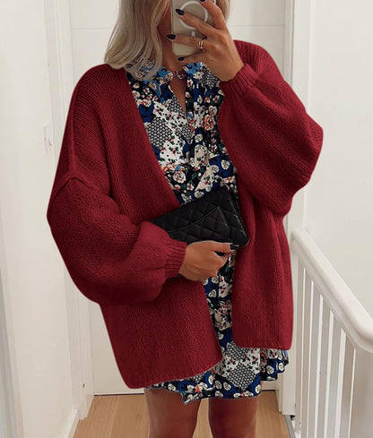 PRETTYGARDEN Womens Open Front Oversized Cardigan Sweaters Wine Red 🍁 All In One Marketplace Canada