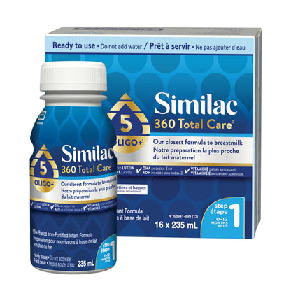 Similac 360 Total Care Step 1 Ready-To-Feed 16x235mL Bottles 🍁 All In One Marketplace Canada