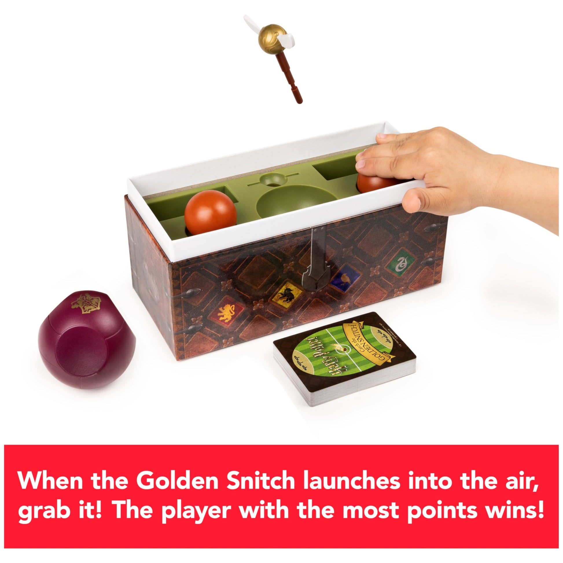 Harry Potter Catch The Golden Snitch, A Quidditch Board Game for Witches, Wizards and Muggles, Family Game Ages 8 & up Spin Master Games