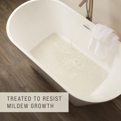 Rubbermaid Commercial Products Bath Tub and Shower Mat | Extra Large - 36 x 18 in. | White | Machine Washable | Safti-Grip Non-Slip Bathroom Mat with Suction Cups for Home/Hotel/Shower/Bathtub