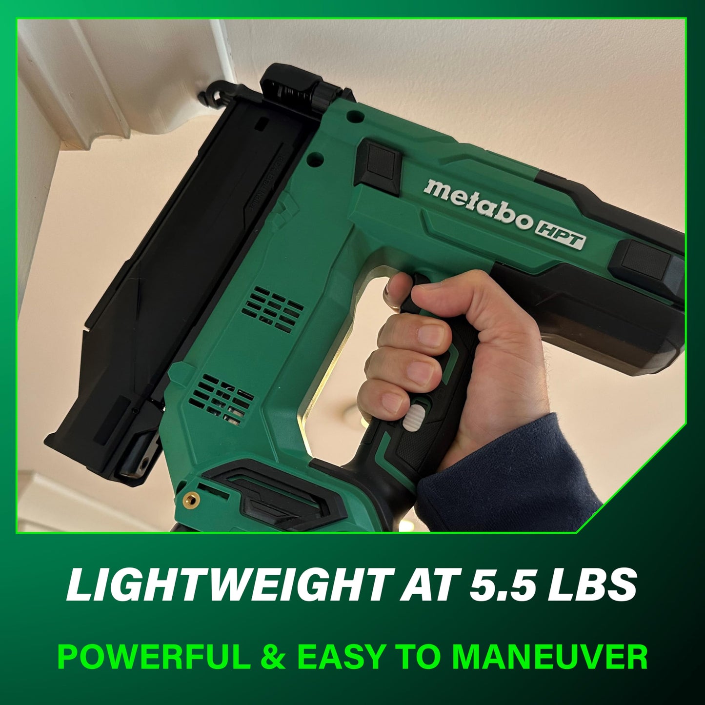 Metabo HPT 18V MultiVolt™ 18-Ga Compact Cordless Brad Nailer Kit, Includes 1-18V 2.0 Ah Battery, NT1850DGM Metabo HPT