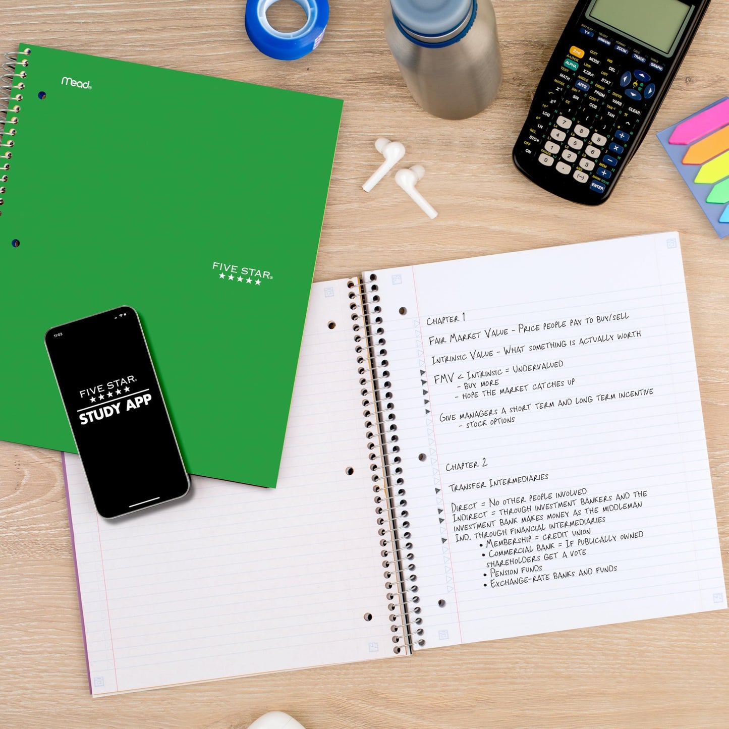 Five Star 1-Subject Notebook, 8.5" x 11" Paper Size, 200 Pages, 6-Pack 🍁 All In One Marketplace Canada