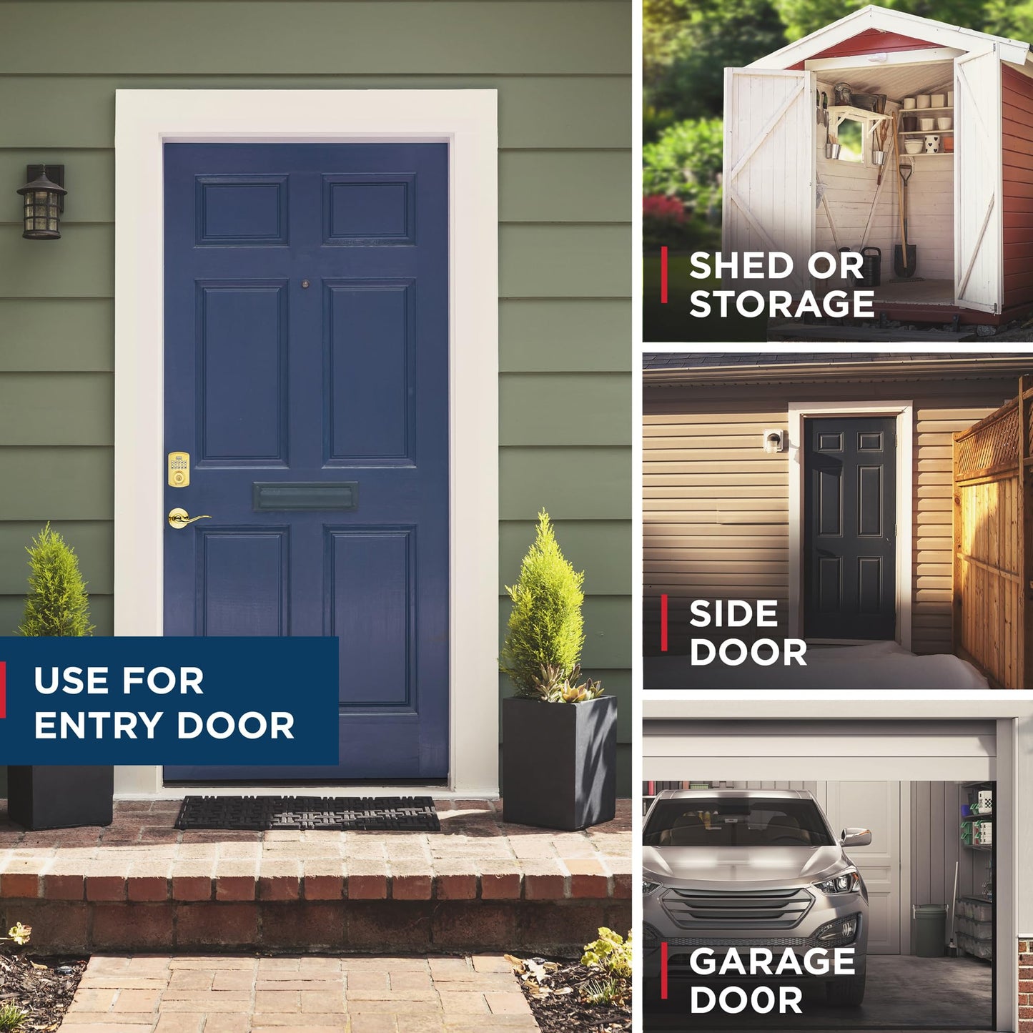 Weiser Powerbolt 3 Polished Brass Keyless Entry Door Lock/Deadbolt Lock, 10-Button Keypad Door Lock with Auto Lock and 12-Month Battery Life, Electronic Door Locks for Front Door, Home Décor 🍁 All In One Marketplace Canada