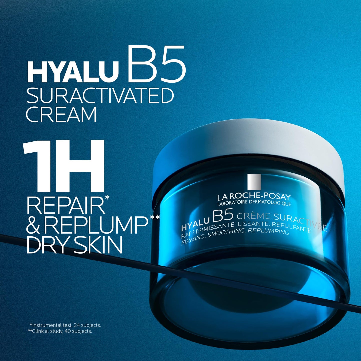 La Roche-Posay Hyalu B5 Face Cream, Anti-Wrinkle Firming Face Moisturizer for All Skin Types, with 3 Forms of Hyaluronic Acid, Vitamin B5 and Ectoin, Recommended by Dermatologists, 50mL La Roche-Posay