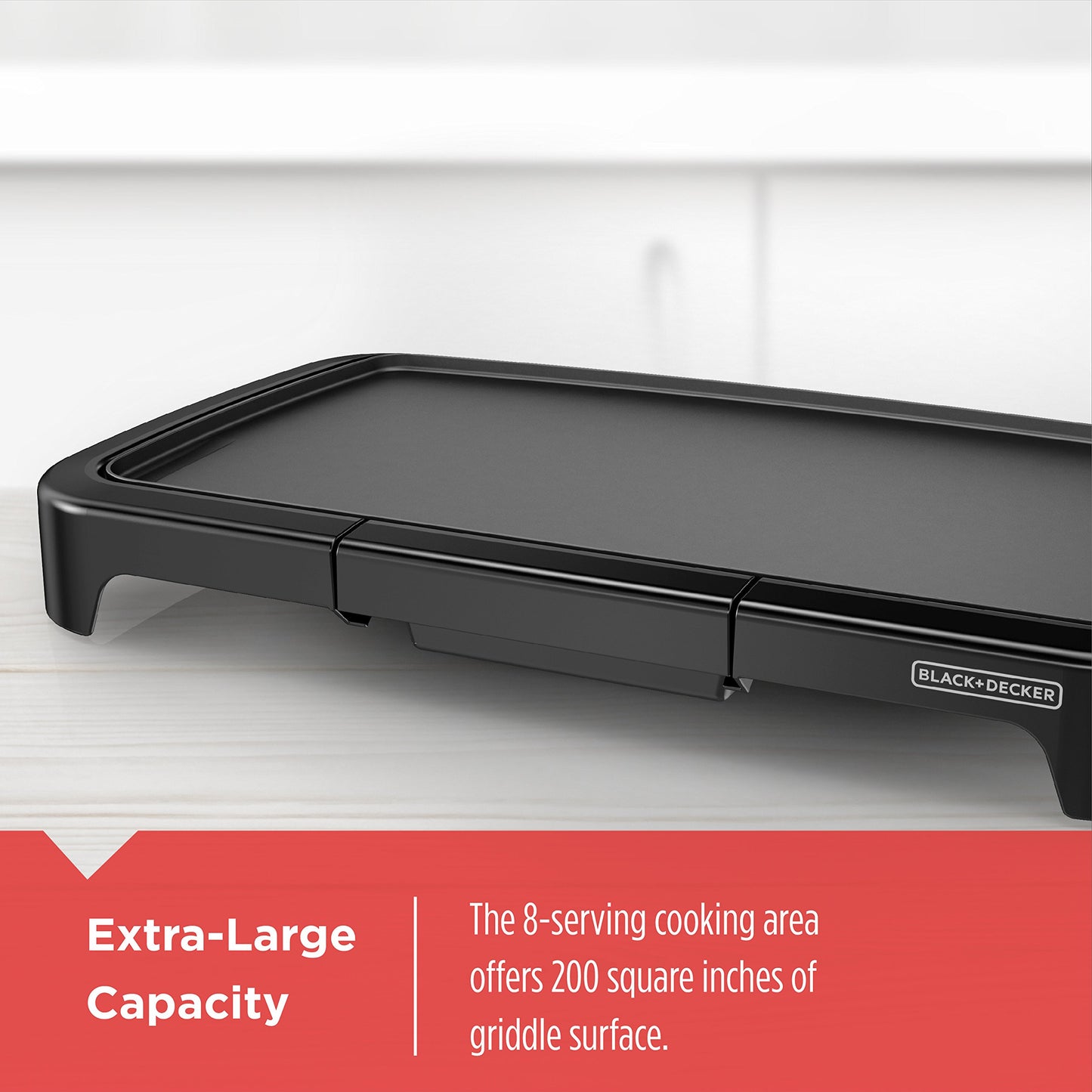 BLACK+DECKER Family-Sized XL Electric Griddle with Removable Drip Tray BLACK+DECKER