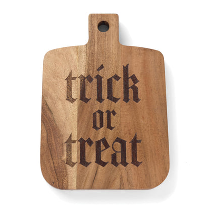 Oneida Serveware, Trick-or-Treat Cheese Board, Made of Acacia Wood, Cheese Server, Halloween Decor Indoor, Perfect for Halloween Party, Fall Decor for Home, Hand Wash Only (1 Piece, 9.6 x 6.8-inch)