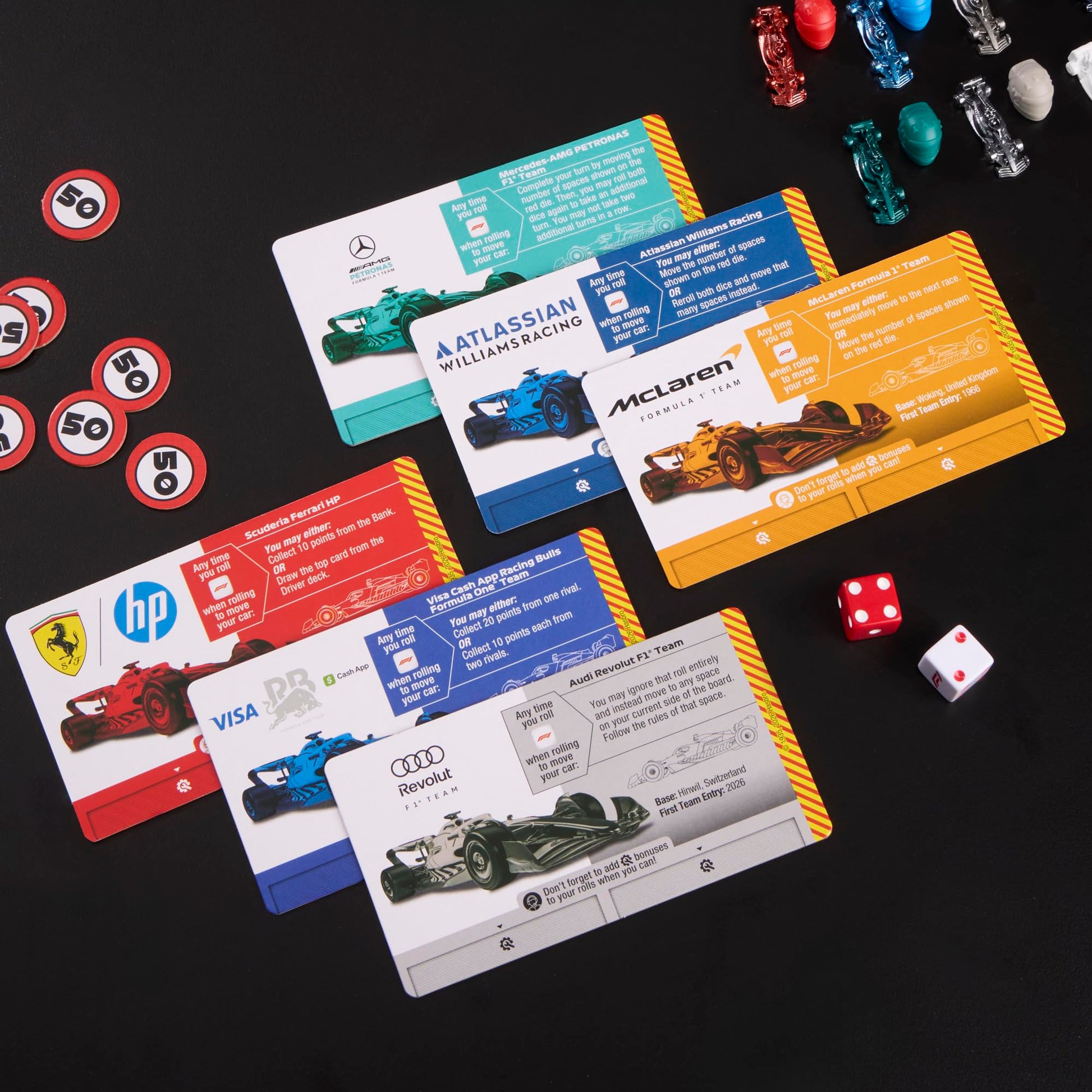 Monopoly F1 Edition Board Game | Officially Licensed Formula 1 Game | Family Games for Kids, Teens and Adults | 2-6 Players | 45 Mins. | Ages 8+ (English) Monopoly