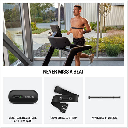 Garmin HRM 200 Heart Rate Monitor, Accurate Heart Rate and HRV Data, Comfortable Machine Washable Strap, M-XL - Available at All In One Marketplace Canada