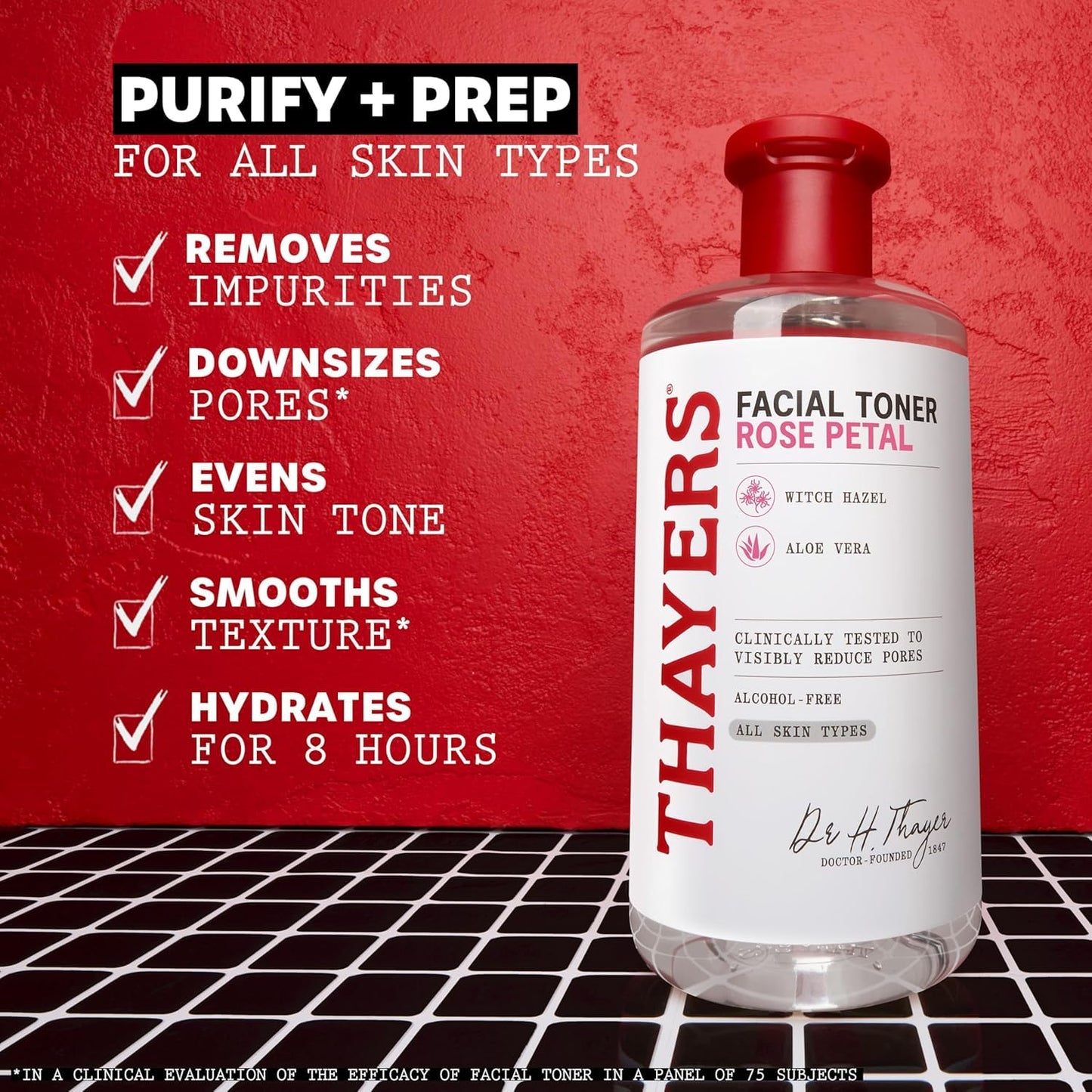 Thayers Witch Hazel Face Toner, With Rose Petal, Aloe Vera, Glycerin, No Alcohol, Glass Skin, Reduces Pores, Smoothes Texture, 8 Hour Hydration, Suitable For All Types From Dry To Oily, Vegan, 355ml