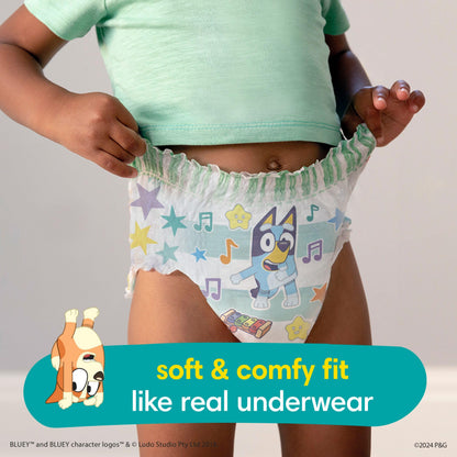 Pampers Easy Ups Girls & Boys Potty Training Pants, Size 4 (2T3T), 74 Count, Bluey Absorbent Training Underwear, Up to 100% Leakproof Day and Night, Hypoallergenic 🍁 All In One Marketplace Canada