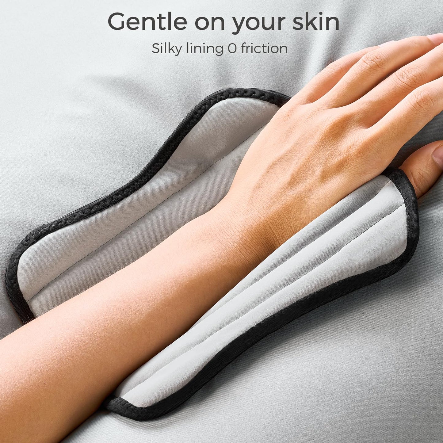 FREETOO Carpal Tunnel Wrist Brace Pro, Single-Pull Wrist Support for Sleeping with S Shape Splint, Lightweight Hand Brace for Women Men, Tendonitis, Arthritis Pain Relief, Black/Light Gray(Right,S/M)