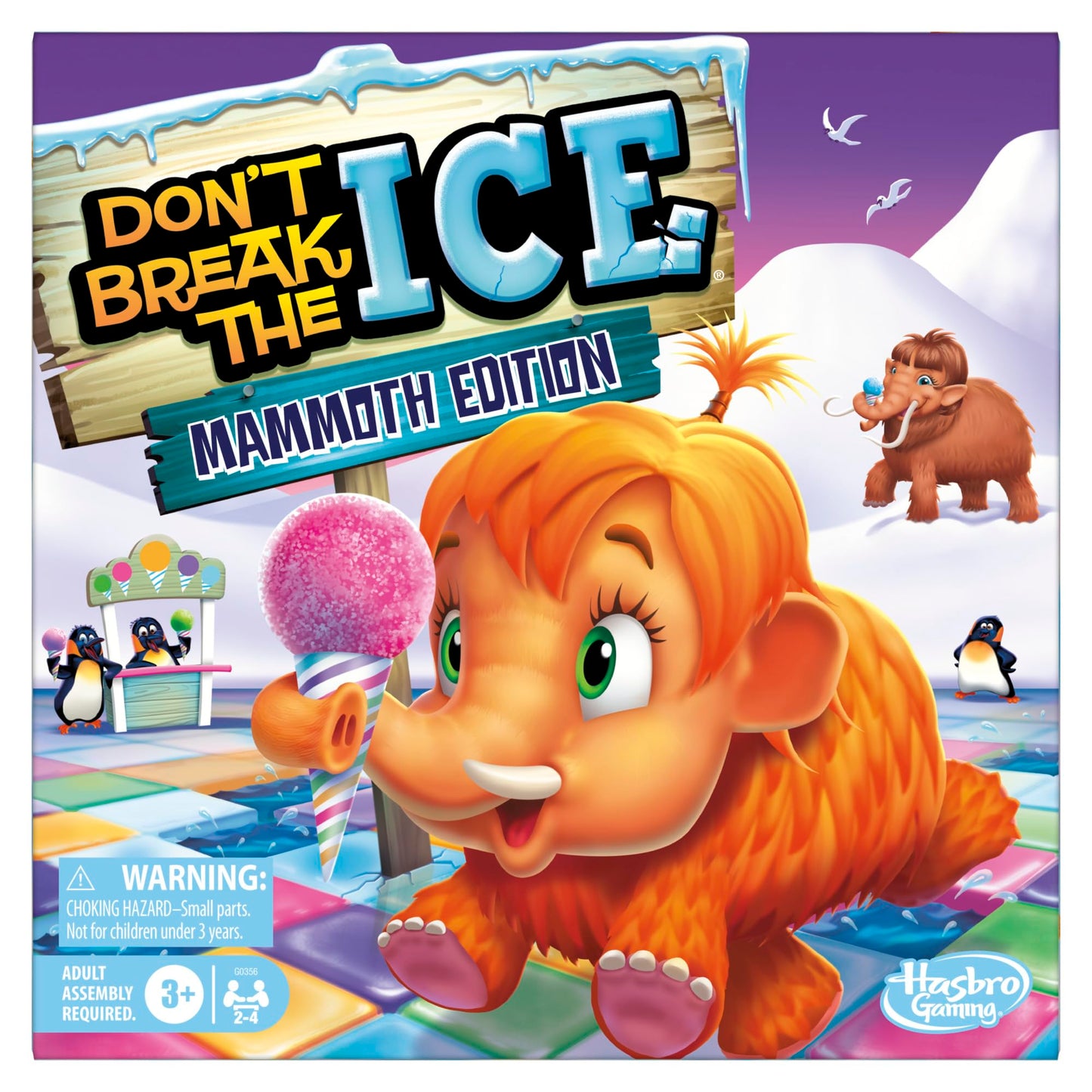 Don’t Break the Ice Mammoth Edition Board Game | Ages 3 and Up | 2 to 4 Players | Preschool and Kids Games English (Amazon Exclusive) Hasbro Gaming