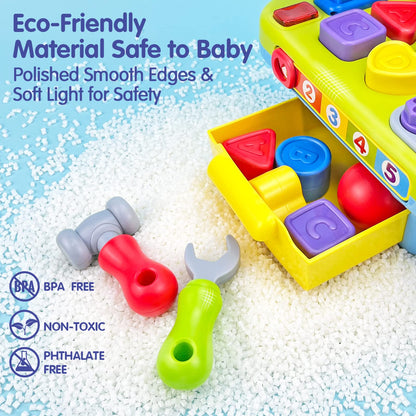Toys for 1+ Year Old Baby Toys 12-18 Months Development, 9 in 1 Multifunction Music Light Workbench,Baby Boy Girl Toys Toddler Toys 1-2 Year Old Boy Gifts Educational Christmas Basket Stuffers 🍁 All In One Marketplace Canada