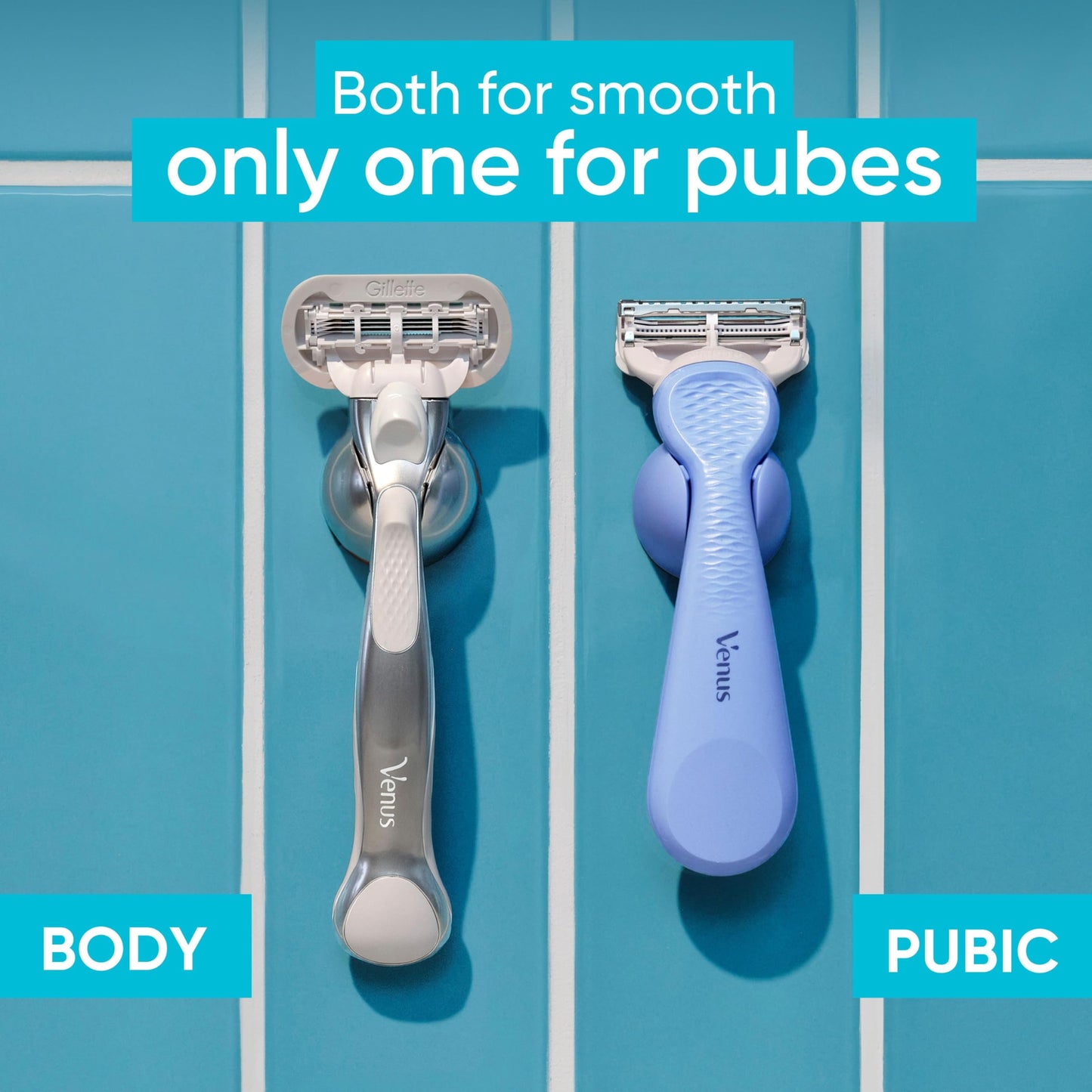 Gillette Razors Women Pubic Hair, Bikini Razor, Venus Intimate Grooming Razor, 1 Handle + 2 Refills - Available at All In One Marketplace Canada