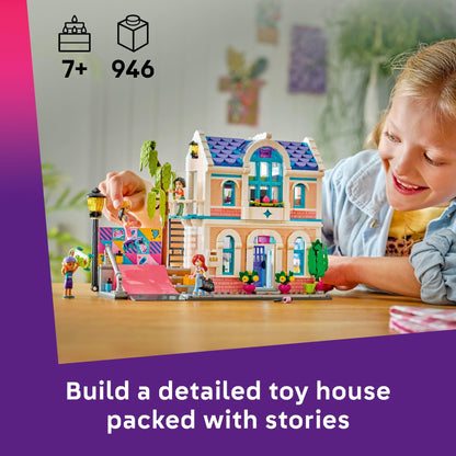 LEGO Friends Liann’s Family House Building Toy for Girls & Boys - Pretend Play Set for Kids, Ages 7+ - W/4 Minidolls, 2 Toy Pet Figures, & Doll House Accessories - Gift Idea for Birthdays - 42687