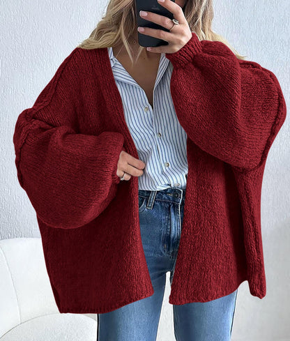 PRETTYGARDEN Womens Open Front Oversized Cardigan Sweaters Wine Red 🍁 All In One Marketplace Canada