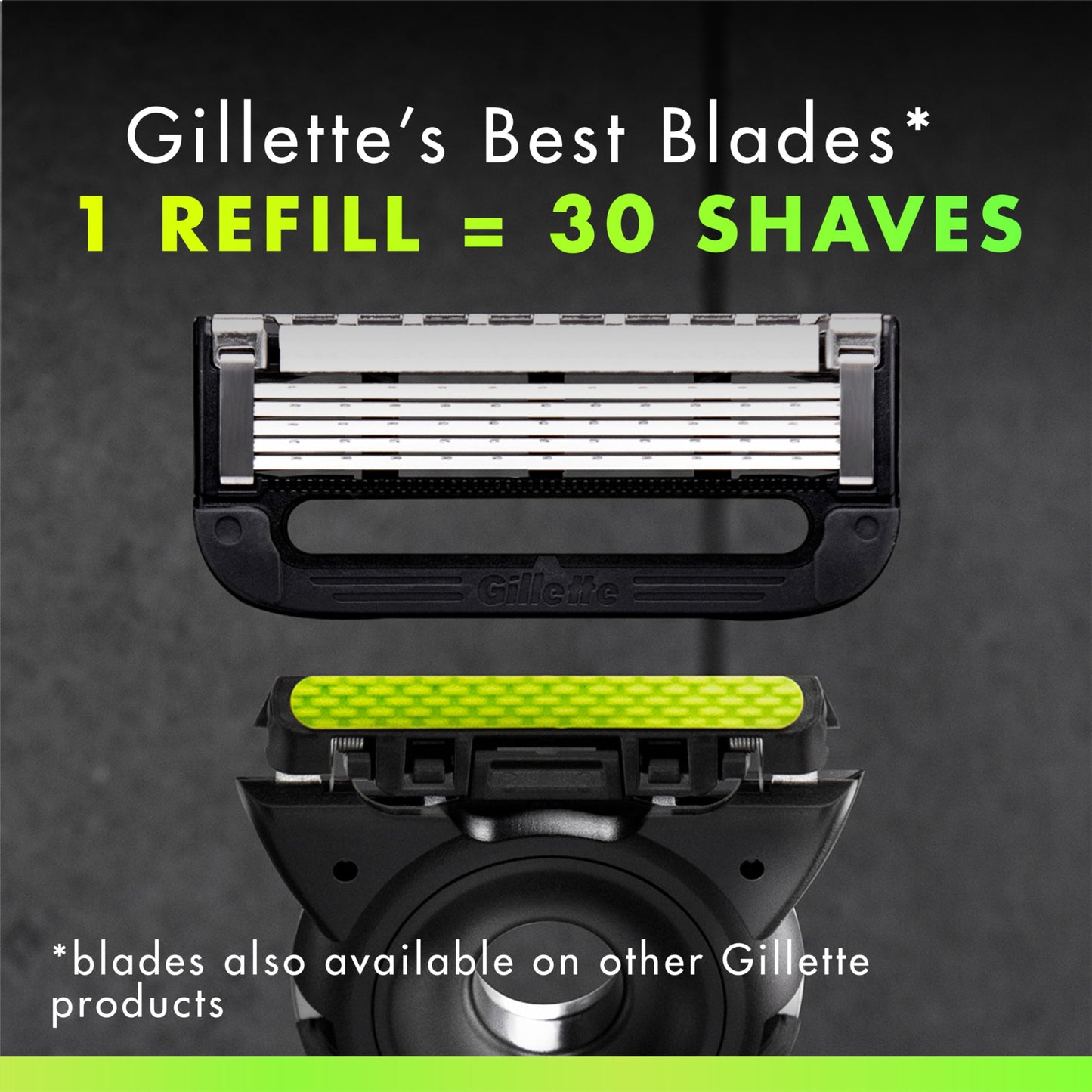 Gillette Labs Razors for Men, Razor Blades Refill, 5-Blade Cartridges, 12 Refills - Available at All In One Marketplace Canada