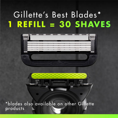 Gillette Labs Razors for Men, Razor Blades Refill, 5-Blade Cartridges, 12 Refills - Available at All In One Marketplace Canada