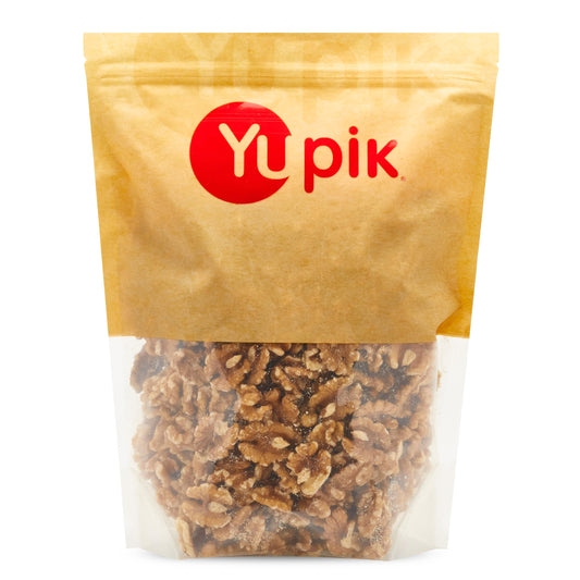 Yupik Raw Walnuts, Halves, 1 kg, Kosher, Gluten-Free, Vegan, Crunchy Nuts, Unsalted, Unroasted, Source of Omegas, Healthy Snacks, Ideal for Baking & Cooking