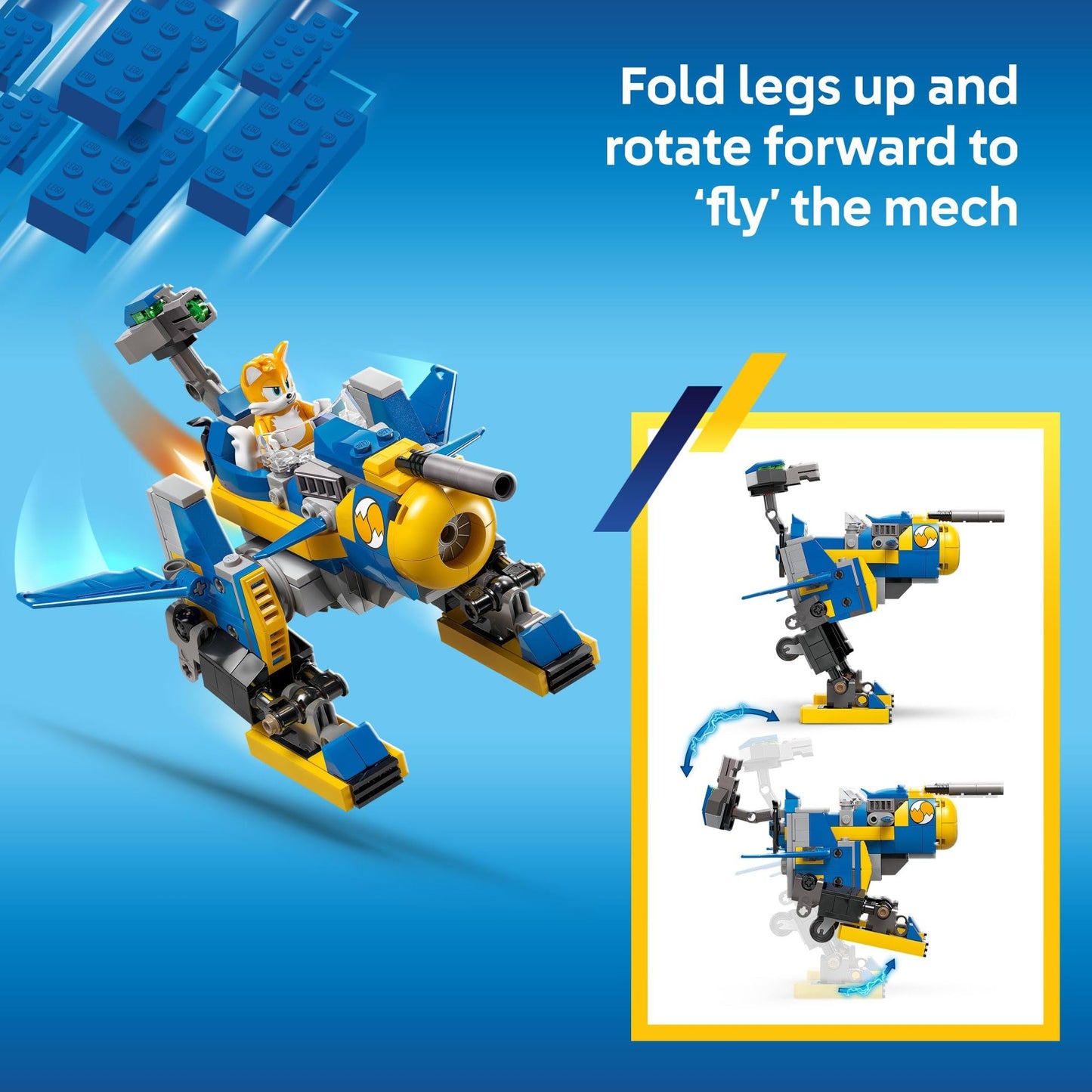 LEGO Sonic The Hedgehog Cyclone vs. Metal Sonic - Building Toy for Kids, Boys and Girls, Ages 8+ - Mech Suit with Metal Sonic and Tails Minifigures for Pretend Play - Gift Idea for Birthdays - 77002 LEGO
