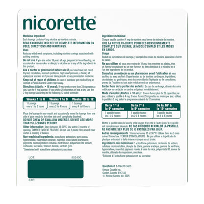 Nicorette 4mg Mint Nicotine Lozenges – Quit Smoking Aid, 160 Count Nicorette