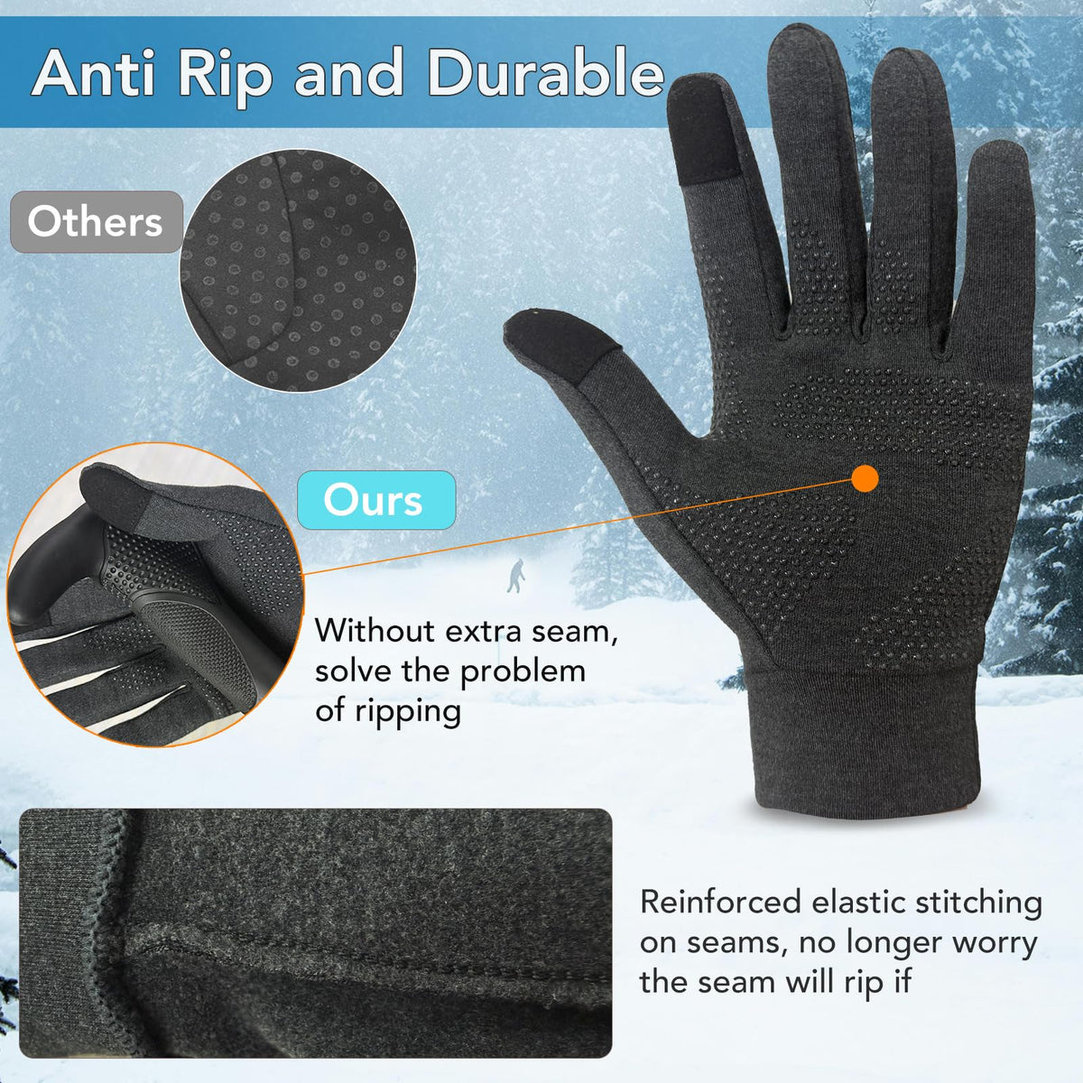 Unigear Lightweight Running Gloves Touchscreen Glove Liners for Men Women 🍁 All In One Marketplace Canada
