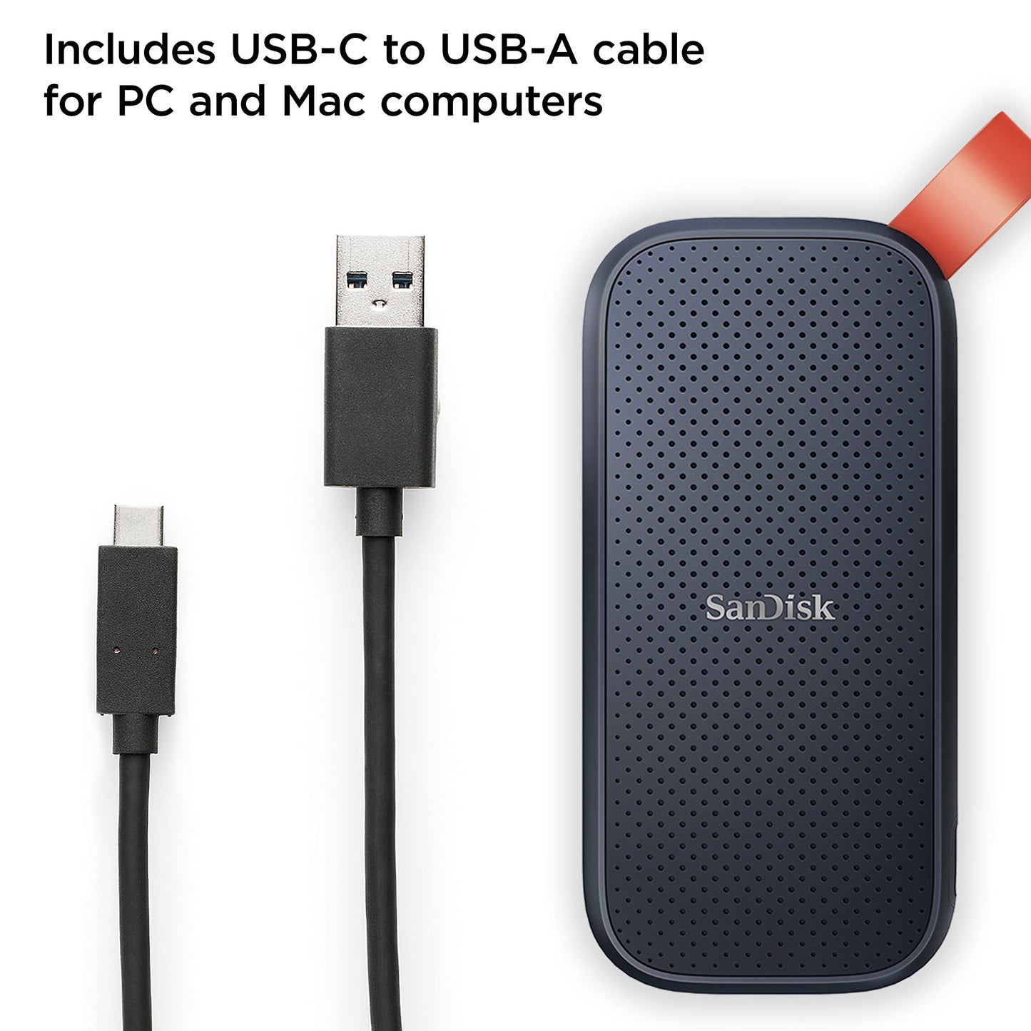 SanDisk 2TB Portable SSD - Up to 800MB/s, USB-C, USB 3.2 Gen 2, Updated Firmware - External Solid State Drive - SDSSDE30-2T00-G26 🍁 All In One Marketplace Canada