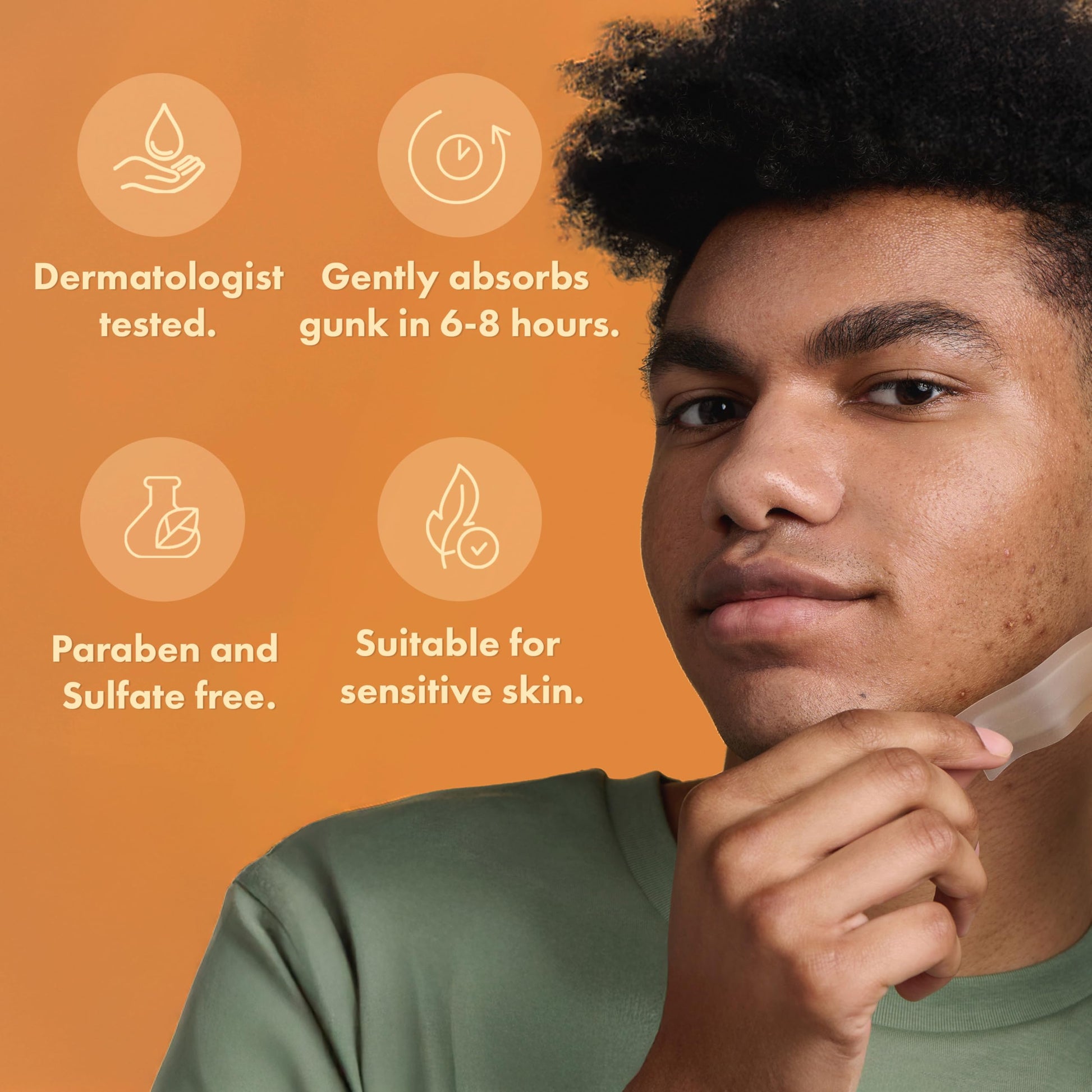 Hero Cosmetics Mighty Patch Surface – Large Hydrocolloid Patch for Pimples on the Body, Back and Face, Suitable for Sensitive Skin, 10 Count