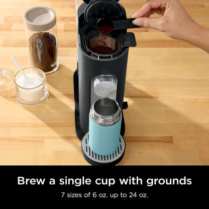 Ninja Pods & Grounds Iced Coffee Maker, K-Cup Pod Compatible, Black, PB040C