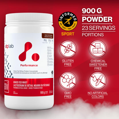 ATP LAB Grass-Fed Whey Protein Powder 900g - Chocolate