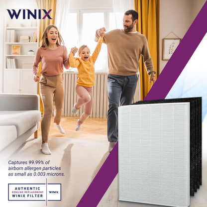 Genuine Winix 115115 Replacement Filter A for C535, 5300-2, P300, 5300, White/Black Winix