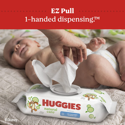 Baby Wipes, Huggies Natural Care Refreshing, SCENTED, Hypoallergenic, 6 Refill Packs, 1008 Count