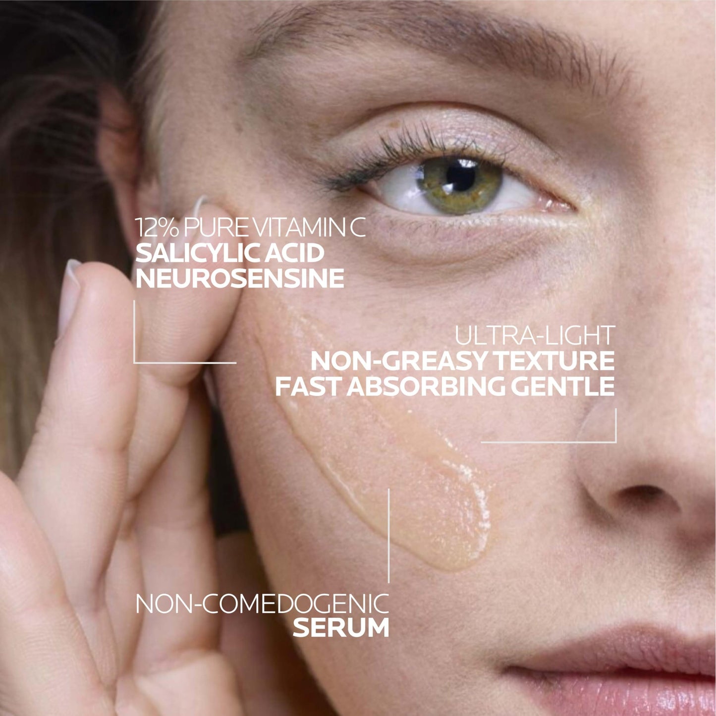 La Roche-Posay Vitamin C Serum, 12% Pure Vitamin C Anti-Aging and Illuminating Facial Serum to Help Reduce the Look of Fine Lines, Improve Skin Radiance & Texture, Suitable for Sensitive Skin 30mL - Available at All In One Marketplace Canada