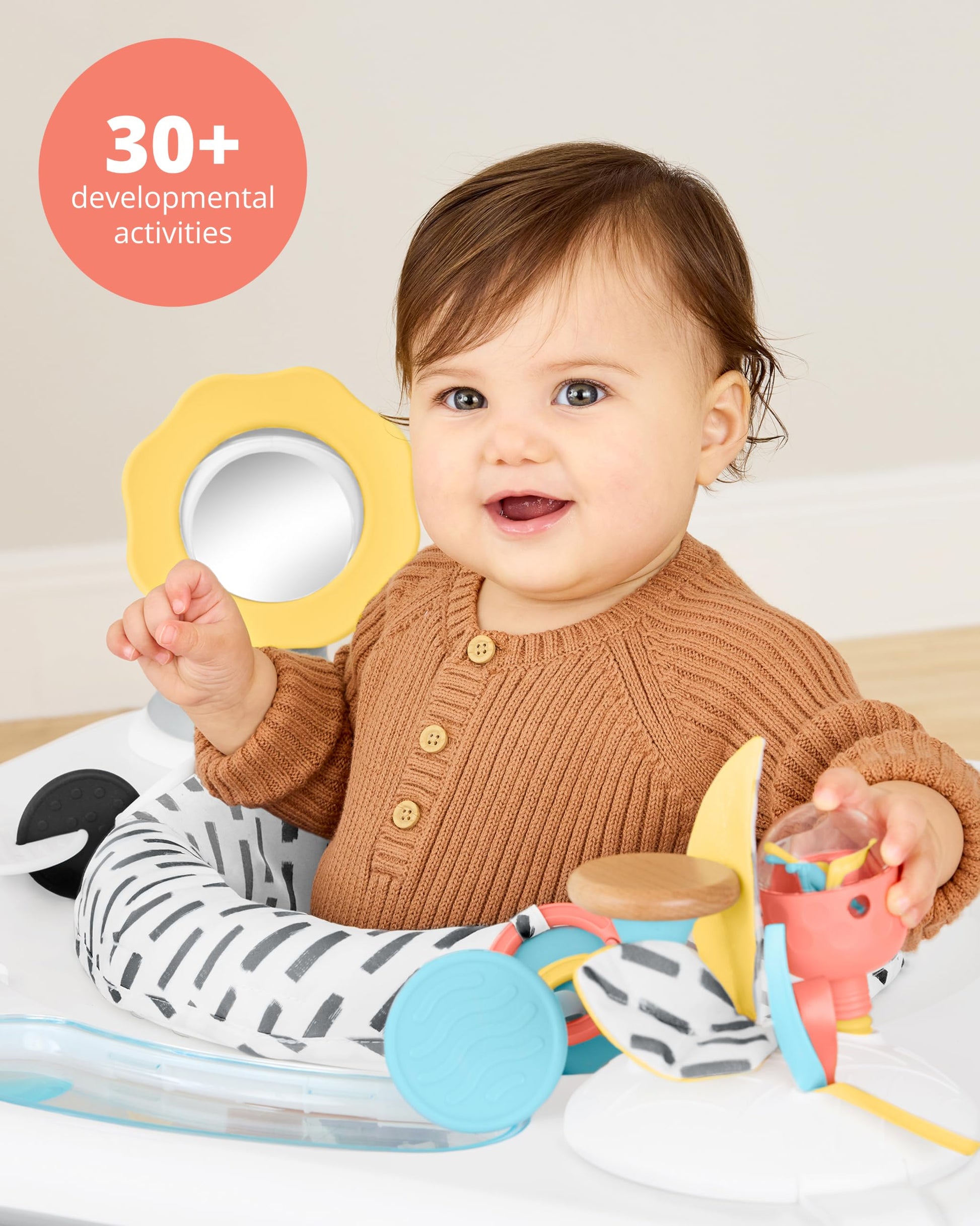 Skip Hop Discoverosity Montessori-Inspired 3-Stage Activity Center & Play Table for Baby Ages 4m+ Skip Hop
