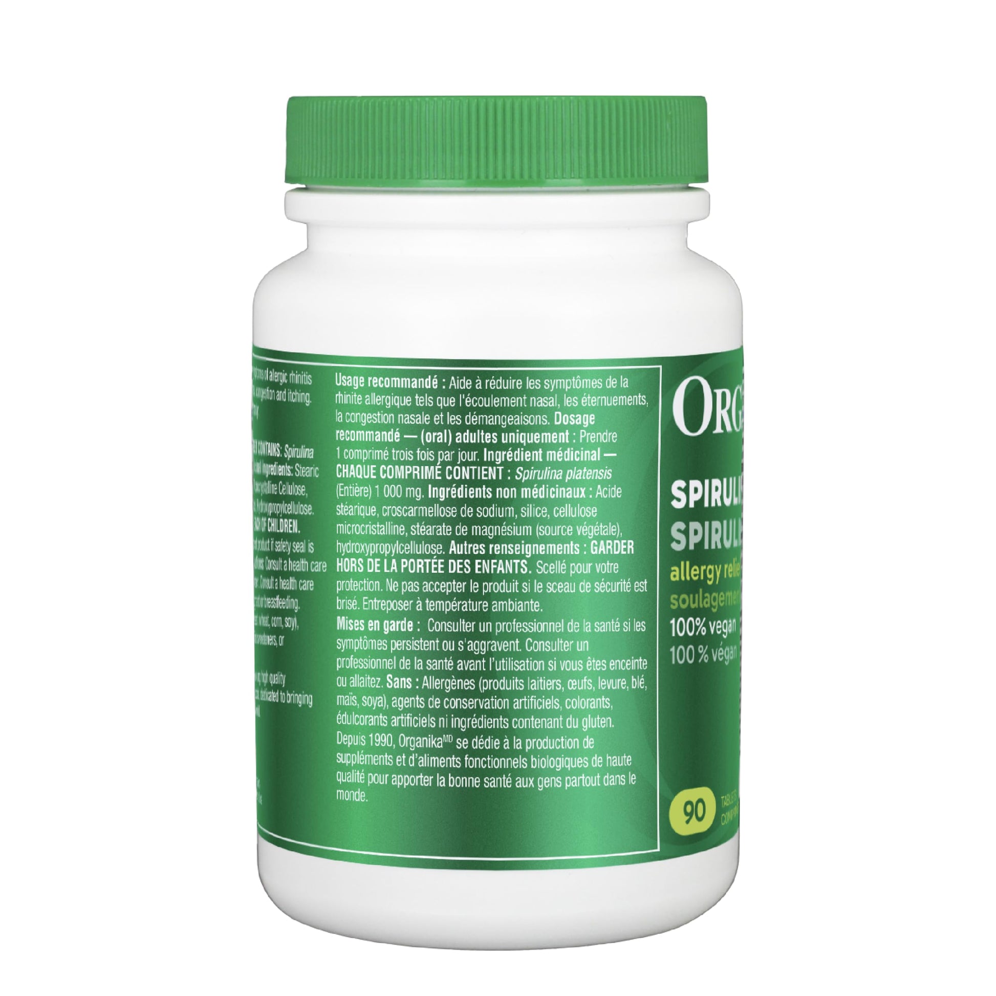 Organika Spirulina 90 Tabs Organika