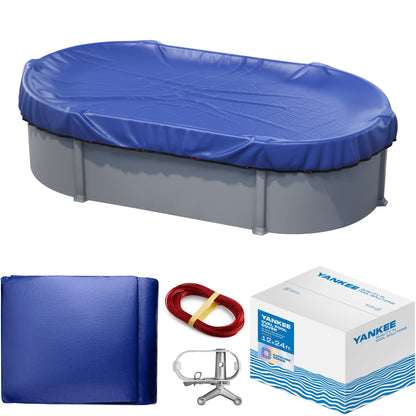 Yankee Pool Cover for Oval Pool | 12 x 24-ft | Oval Winter Pool Cover for Above Ground Pools | Extra Thick & Durable, UV-Resistant | Above-Ground Pool Protection 🍁 All In One Marketplace Canada