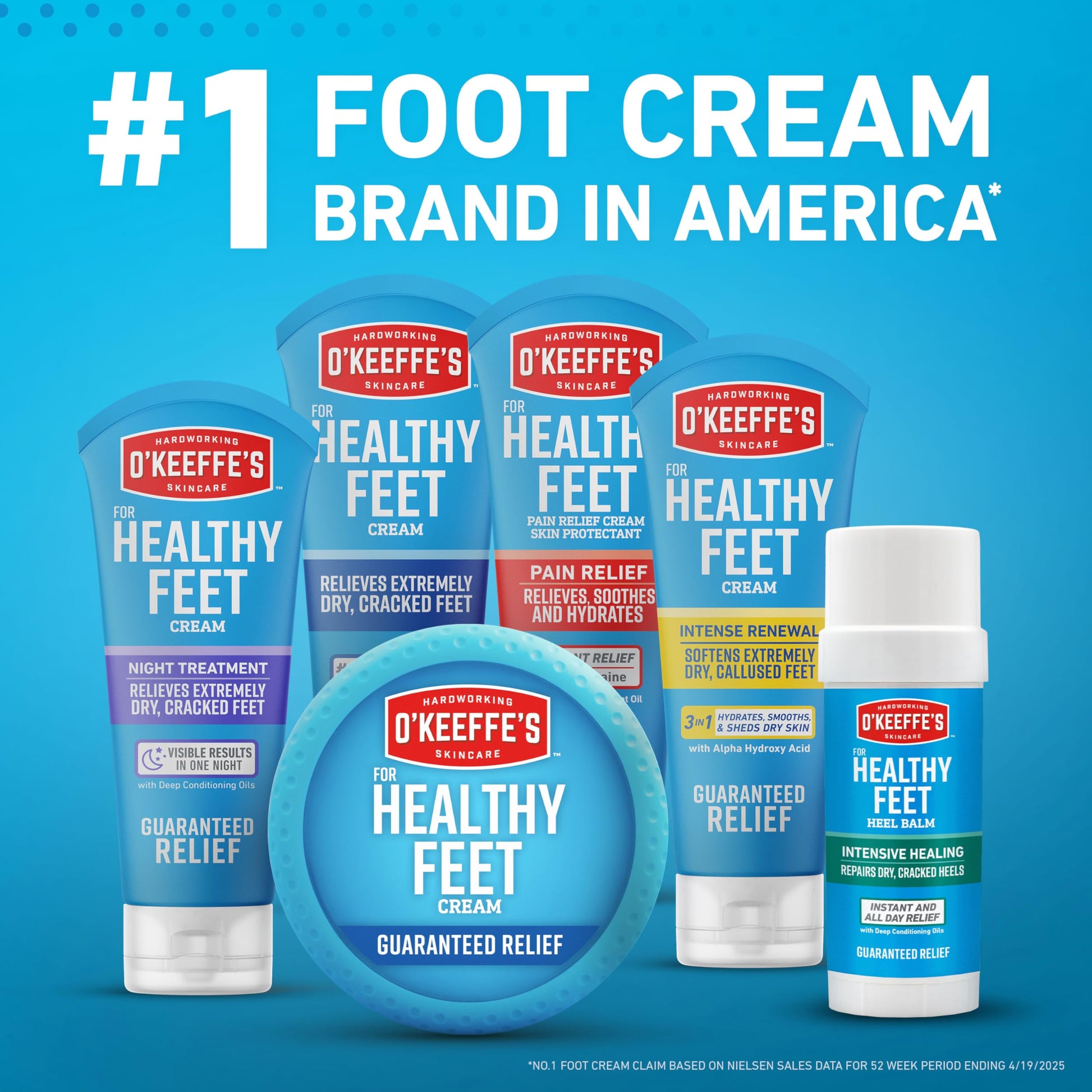 O'Keeffe's Healthy Feet Night Treatment Foot Cream for Dry Feet, 198 g O'Keeffe's